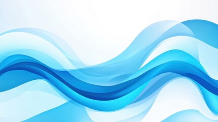 Fototapeta premium Modern blue vector background with flowing waves and textured white elements for a sleek, abstract design.