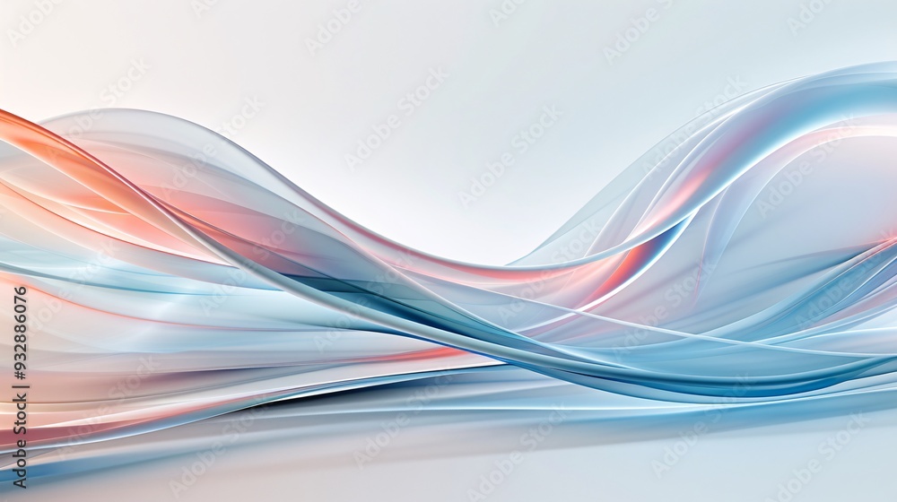 Poster a modern abstract background featuring flowing lines and vibrant colors, with ample copy space in th