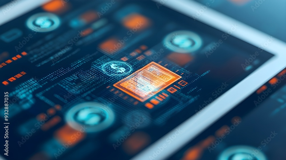 Poster digital data security, cyber security, secure network