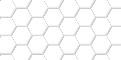 Abstract White Hexagonal Background. Luxury White Pattern. Vector Illustration. 3D Futuristic abstract honeycomb mosaic white background. geometric mesh cell texture. modern futuristic wallpaper.
