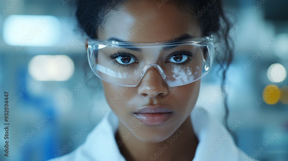 Fototapete female scientists in the laboratory and dedication but also a reminder of the importance of diversity and representation in shaping the future of science and technology : Generative AI