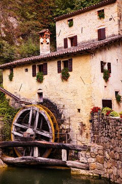 Northern Italy. Grain mill, Molinetto della Croda. (Editorial Use Only)