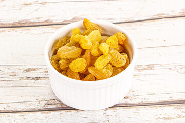 Yellow raisin - dry grape berries