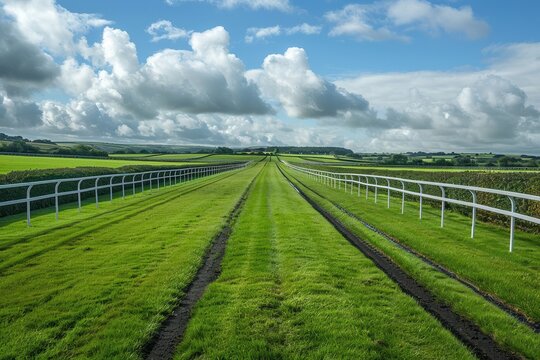 Ireland s Listowel town horse racetrack