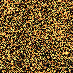 Overlapping orange flower line drawing illustration