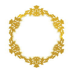circular frame decorative orn...