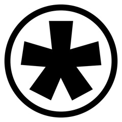 Obraz premium button with a star