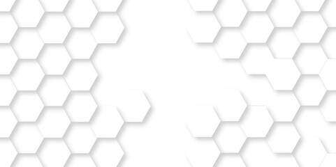 Abstract White Hexagonal Background. Luxury White Pattern. Vector Illustration. 3D Futuristic abstract honeycomb mosaic white background. geometric mesh cell texture. modern futuristic wallpaper.