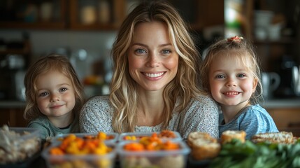 mother of three little children preparing lunchboxes during breakfast in kitchen at home-standard-scale-_x.jpeg
