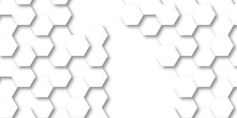 Abstract White Hexagonal Background. Luxury White Pattern. Vector Illustration. 3D Futuristic abstract honeycomb mosaic white background. geometric mesh cell texture. modern futuristic wallpaper.