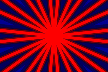 red sunburst background