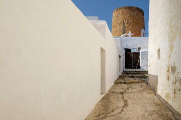 Balàfia fortified village, Sant llorenç de Balàfia, Es Amunts Sierra, Ibiza, Spain.