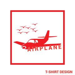Airplane tshirt design, Tshirt design