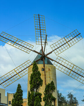 Gozo, Malta. One of 48 Maltese windmills