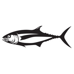 Fish silhouette vector illustration, Fish silhouette. Good use for symbol, logo, web icon, mascot, sign, or any design you want.