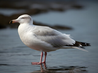 seagull on the beach,seagull on white background