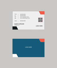Simple creative Elegant professional  minimal minimalist  modern shape Layout double sided landscape flat corporate horizontal name visiting business card template personal creative Clean Design