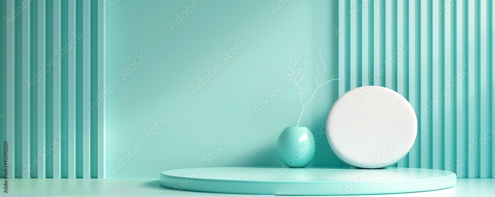 Poster a sophisticated 3d background with soft ambient lighting and subtle shadows creates a refined settin