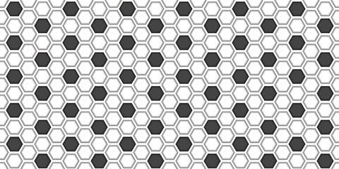 3d seamless pattern with soccer ball texture. Abstract bw endless football bg. Honeycomb wallpaper. Floor or wall tile in sport syle