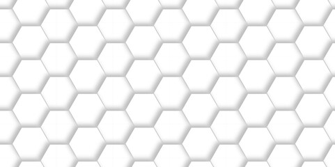 Abstract White Hexagonal Background. Luxury White Pattern. Vector Illustration. 3D Futuristic abstract honeycomb mosaic white background. geometric mesh cell texture. modern futuristic wallpaper.