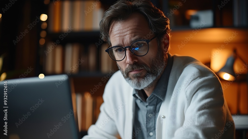 Leinwandbilder Computer science teacher doing online tutoring telling students in online videocall about ways to fix computing bugs IT professional teaching disciples in webinar how to do programming : Generative AI