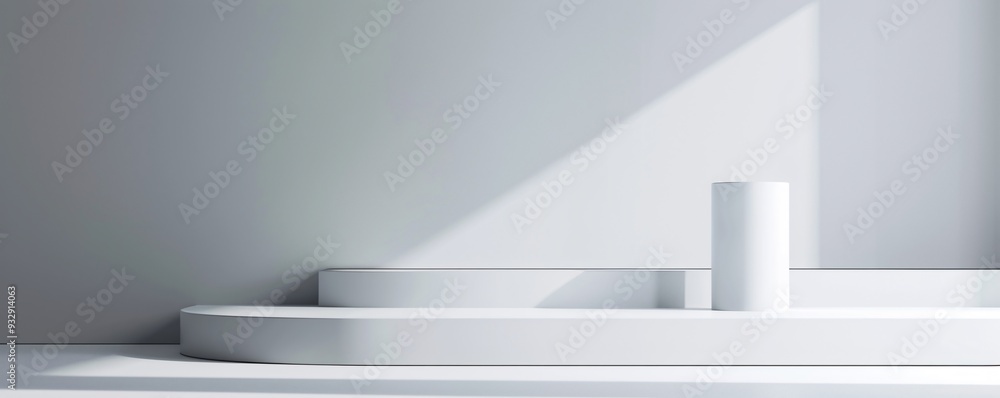 Poster a minimalist 3d background with subtle textures and a soft gradient provides an ideal platform for p
