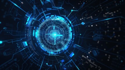 Fototapeta premium Abstract Futuristic Technology Background