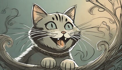 illustration of a cat