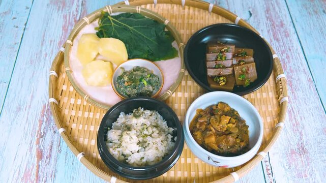 Traditional Korean Countryside Meal: A Healthy Table of Seasonal Delights