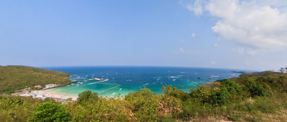 view of the sea and mountains