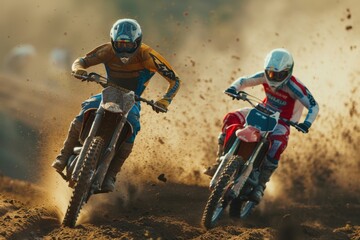 Time to race on this track Photo of motocross racers