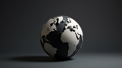 Fototapeta premium paper crafting style world map