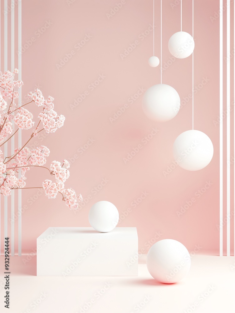 Poster a modern 3d background featuring geometric shapes and dynamic lighting effects creates an engaging e