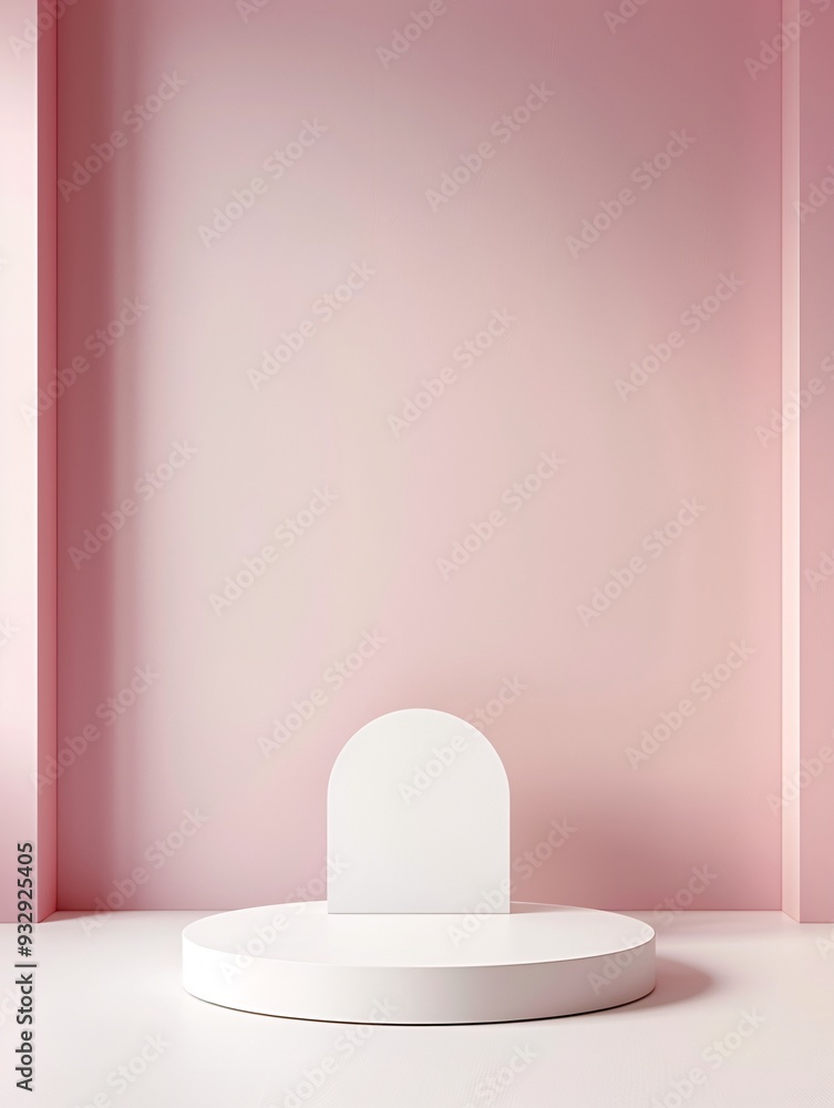 Poster a refined 3d backdrop with soft gradients and subtle shadows provides a sophisticated space for pres