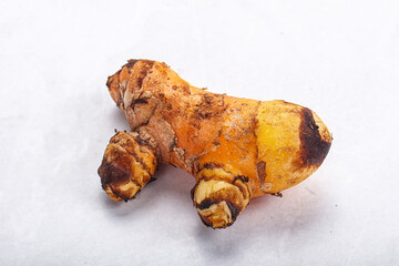 Fresh curcuma root for cooking