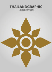 Vector element ethnic decorative ornament ethnic thai illustration