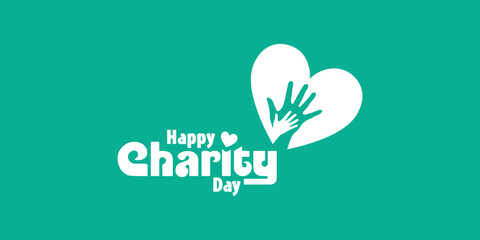 International Day of Charity creative vector illustration banner poster social media design. raise awareness and provide a common platform for charity-related activities worldwide.