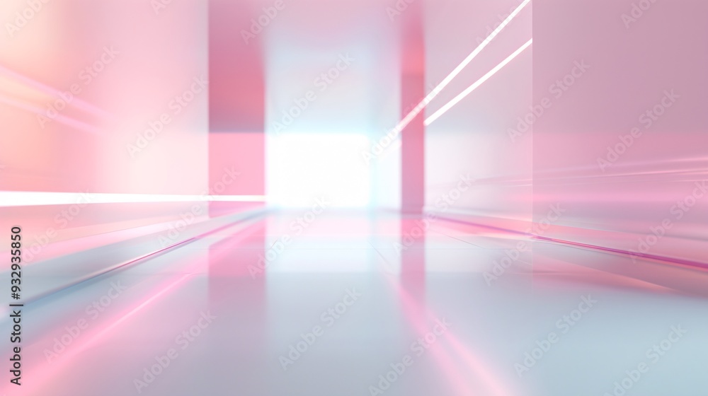 Poster an elegant 3d background showcases a futuristic scene with subtle gradients and reflections, providi