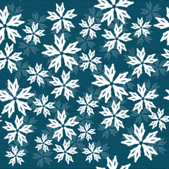 Seamless vector pattern with snowflakes, perfect for Christmas decoration