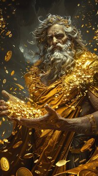 King Midas and the Golden Touch: A Greek Mythology Legend. The Tale of Greed, Wealth, and Regret. Transformations, Curses, and Tragic Consequences. An Ancient Story of Divine Wish and Redemption