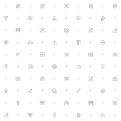 Seamless pattern Labor Day and industry icon on white background. Included the icons as engineer, architect, service, job, worker, factory, builder, labour, employee, helmet And Other Elements