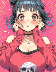 女性の漫画イラスト