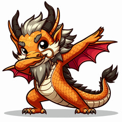 Dragon Chinese Dance Dabbing Newyear