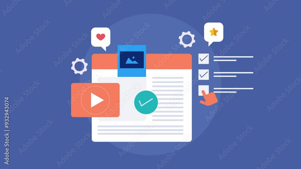 Poster digital marketing strategy and planning, website content creation and optimization checklist, secure