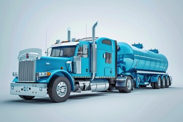 Truck with CNG tank