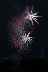 日本の風景・秋　打ち上げ花火（川口花火大会）