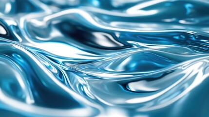 Obraz premium Stunning 3D rendering of a wavy abstract liquid background.