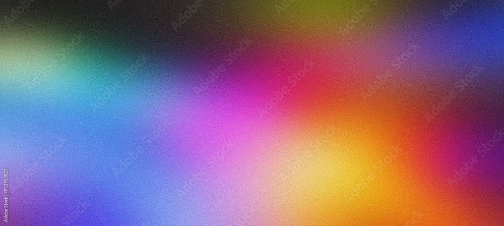 Aufkleber vibrant abstract gradient background blending with a grainy texture