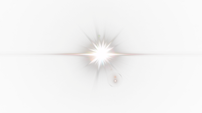 Realistic Lens Flare Light Effect – Transparent PNG