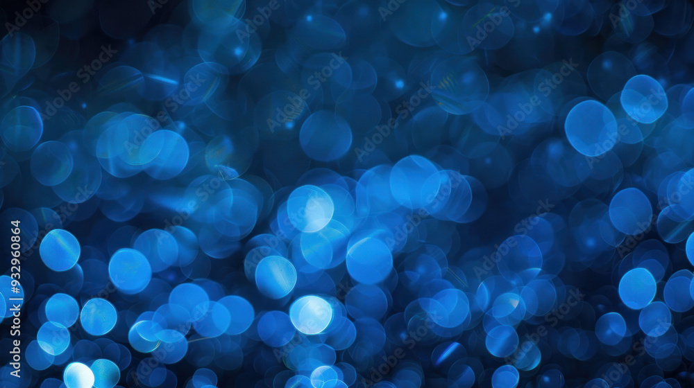 Aufkleber vibrant blue bokeh background creates calming and serene atmosphere, perfect for various design proj